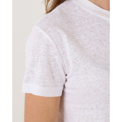 Vince Linnen T-shirt Optic White