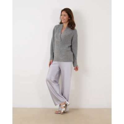 Vince Fluid Satin Bias Pant Silversto