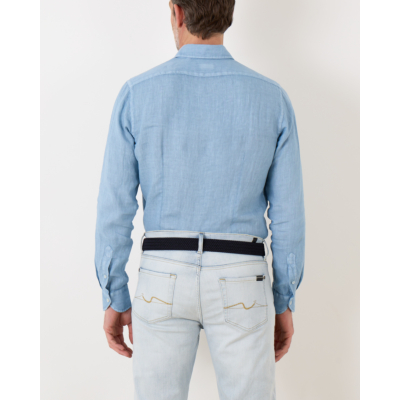 Xacus Casual Shirt Denim Blauw