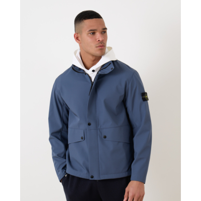 Stone Island Light Soft Shell Jack Blue