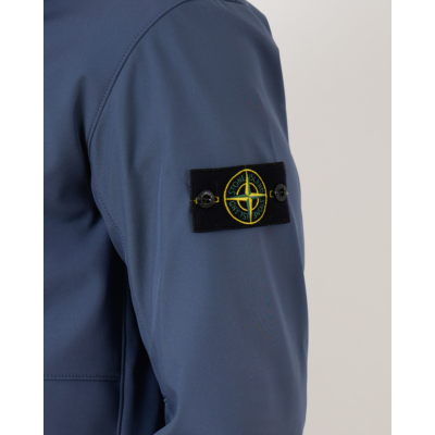 Stone Island Light Soft Shell Jack Blue
