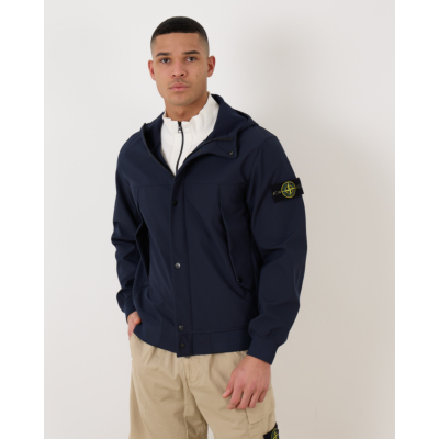 Stone Island Light Soft Shell Jack Navy Blue