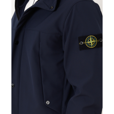Stone Island Light Soft Shell Jack Navy Blue