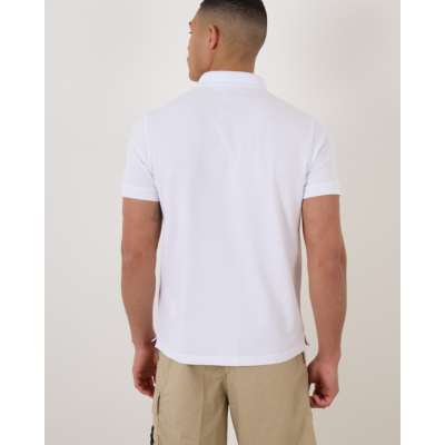 Stone Island Slim Fit Polo White