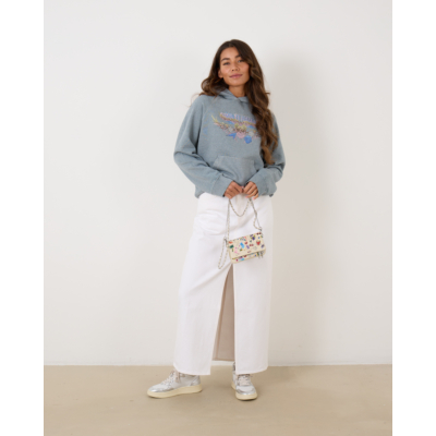 Agolde Leif Denim Maxi Rok Milkshake