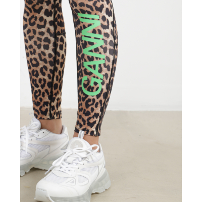 Ganni Active Tights Leopard