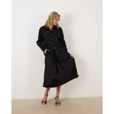 6397 Ripstop Skirt Black
