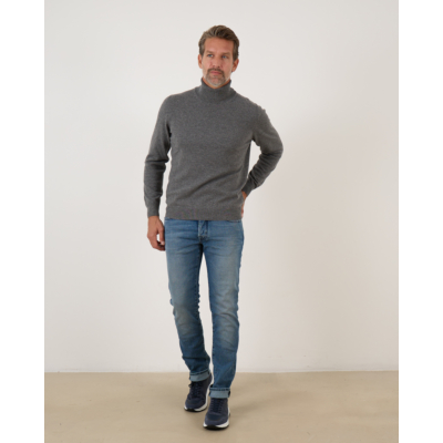 Gran Sasso Turtleneck Pullover Mid Grey