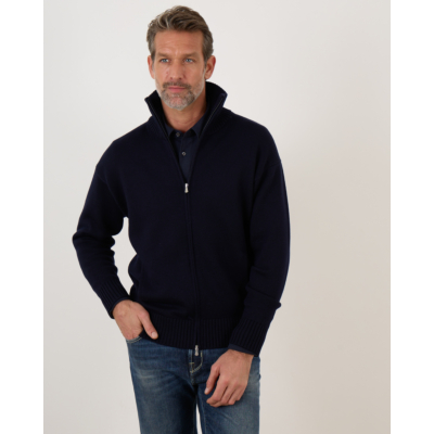 Gran Sasso Pullover Zip Navy