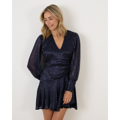 Iro Arria jurk blauw