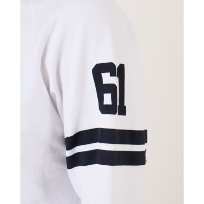 Penn&Ink Sweater print white navy