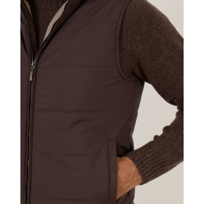 Doriani Cashmere Bodywarmer Marrone