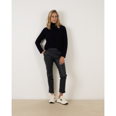 Enes Leather pants navy
