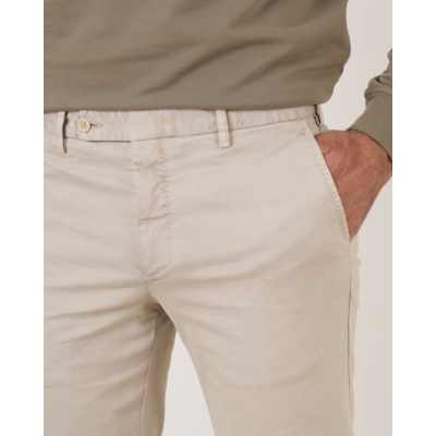Rota Pantalon Cotton Stretch Casual Sand
