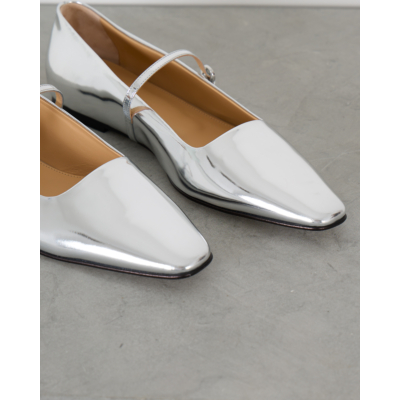 Dear Frances Mary Jane Flats Silver