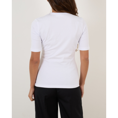Herman Stretchy Aangesloten T-shirt Wit