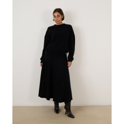 Extreme Cashmere Rok lang wijd raven