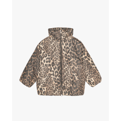 Ganni PRE-ORDER Oversized Leopard Puffer