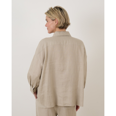 FFC Linnen Blouse Shitake
