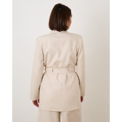 Ganni Bonded Blazer Beige