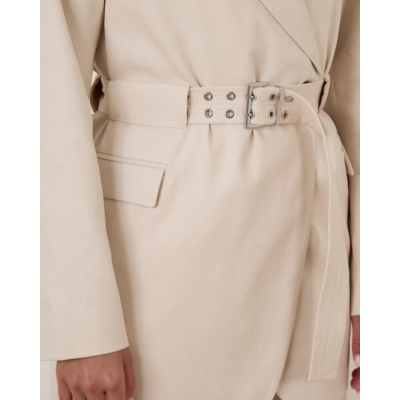 Ganni Bonded Blazer Beige