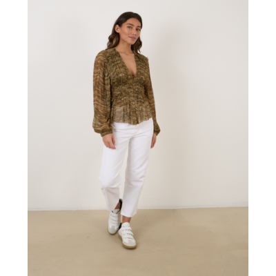 Isabel Marant Axeline Blouse Khaki