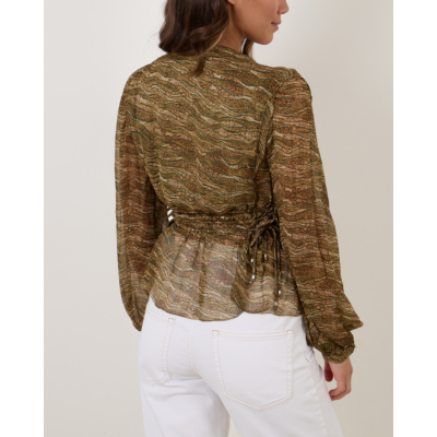 Isabel Marant Axeline Blouse Khaki