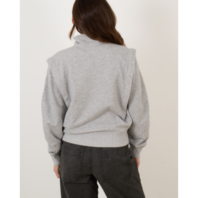 Isabel Marant Madilia Sweatvest Grey Red