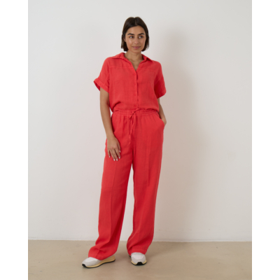 Penn&Ink Linnen Broek Pomegranate