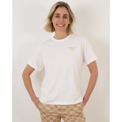 Penn&Ink T-shirt Print Ecru Rope