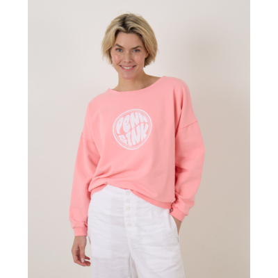 Penn&Ink Sweater Print Fluor Pink