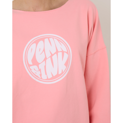 Penn&Ink Sweater Print Fluor Pink