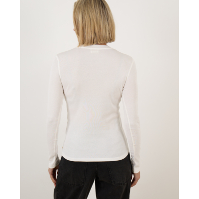 Closed Longsleeve Rib T-shirt Ivory