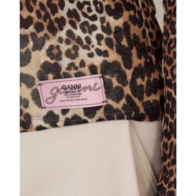 Ganni Panther Mesh Long Sleeves