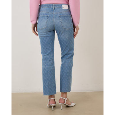 Cambio Jeans Paris Cropped Flared  Print