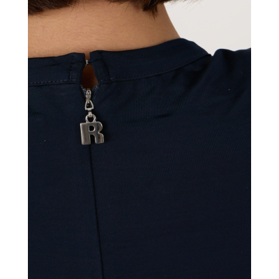 Rotate Slinky Ruched Mini Dress Dark Blue