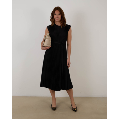 Joseph Volta Knit Weave Jurk Zwart