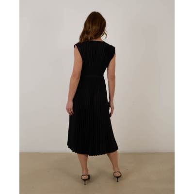 Joseph Volta Knit Weave Jurk Zwart