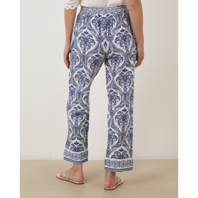 Farm Rio Tropical Pajama Pants Blue