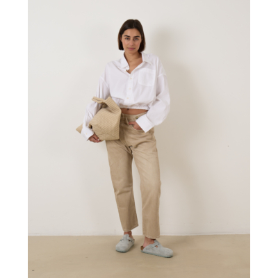 R13 Crossover Bubble Shirt White