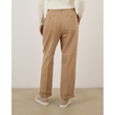 Ralph Lauren Pleated Pantalon Tan
