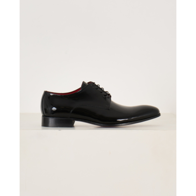 GIORGIO leather Smoking Schoen Zwart