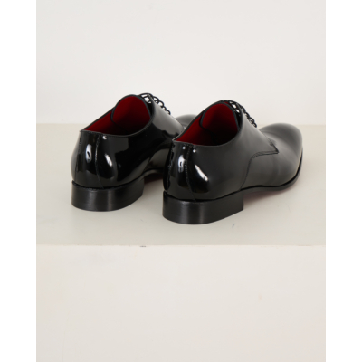 GIORGIO leather Smoking Schoen Zwart