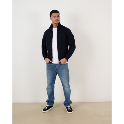 Stone Island Ghost Cardigan Knit Navy Blue
