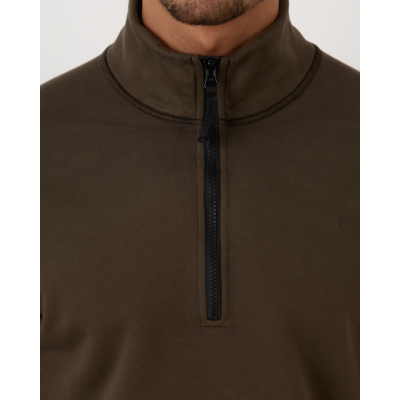 Stone Island Half Zip Sweatshirt Military Green
