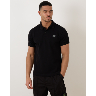 Stone Island Slim Fit Polo Black