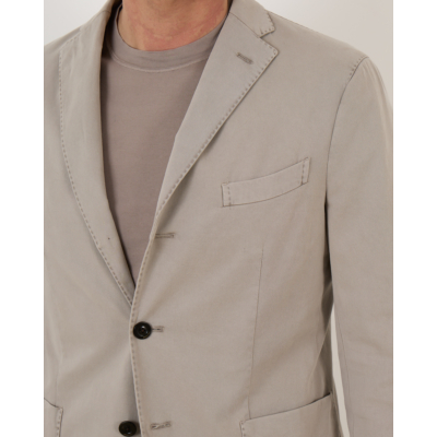 Boglioli Cotton Tencel K-Jacket Taupe