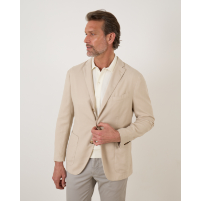 Boglioli Cotton Linnen Casual Colbert Beige