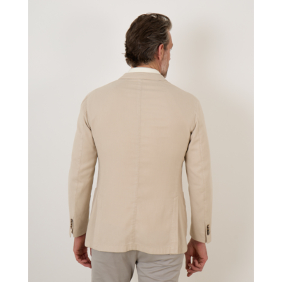Boglioli Cotton Linnen Casual Colbert Beige