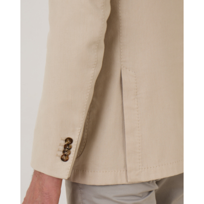 Boglioli Cotton Linnen Casual Colbert Beige